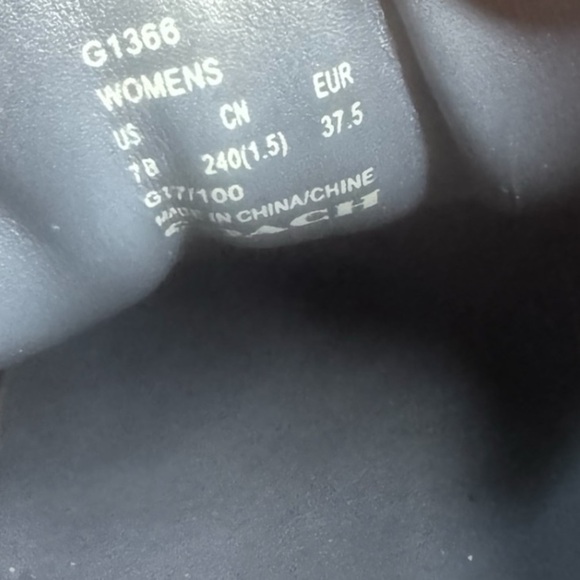 Coach Black Floral Embroidery Low Top Sneaker - Picture 6 of 6